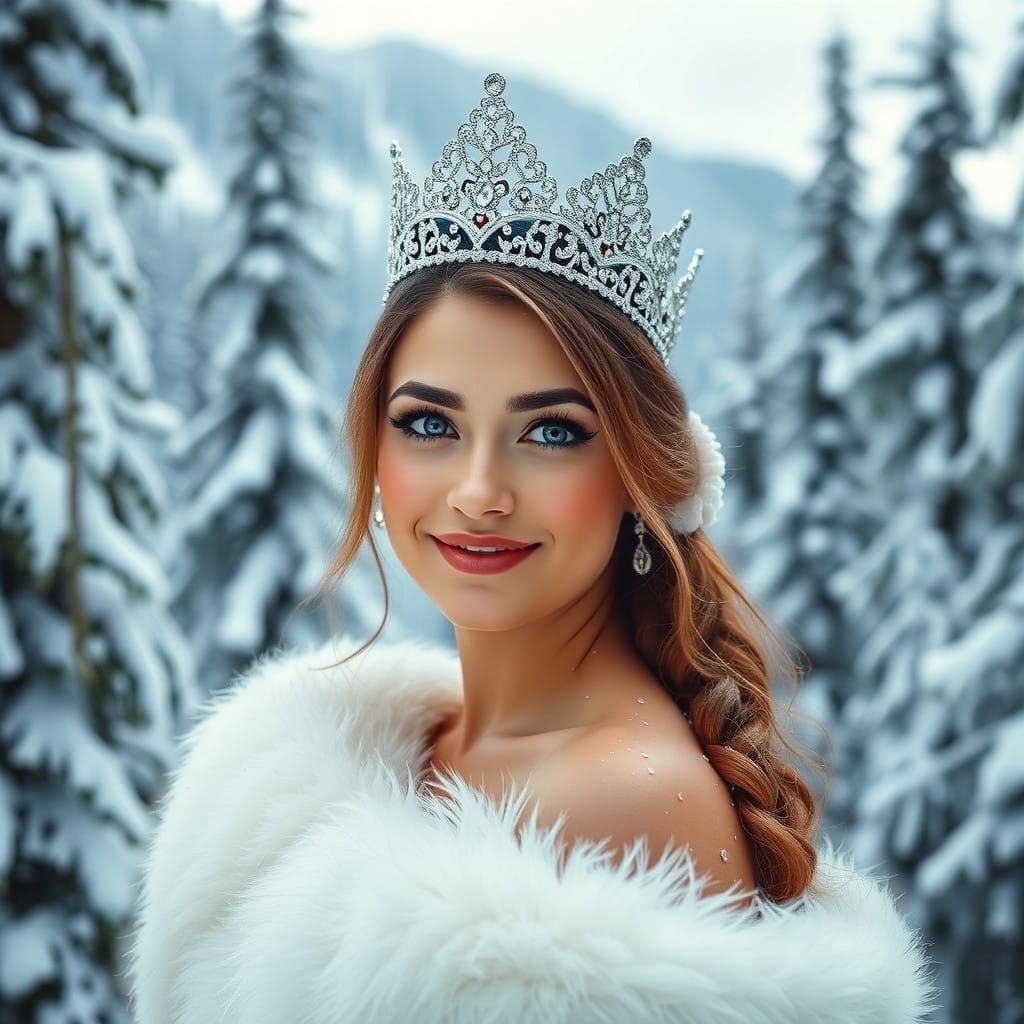 Regal Beauty in Winter Wonderland