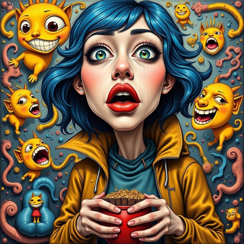 Surreal Deco Caricature Portrait