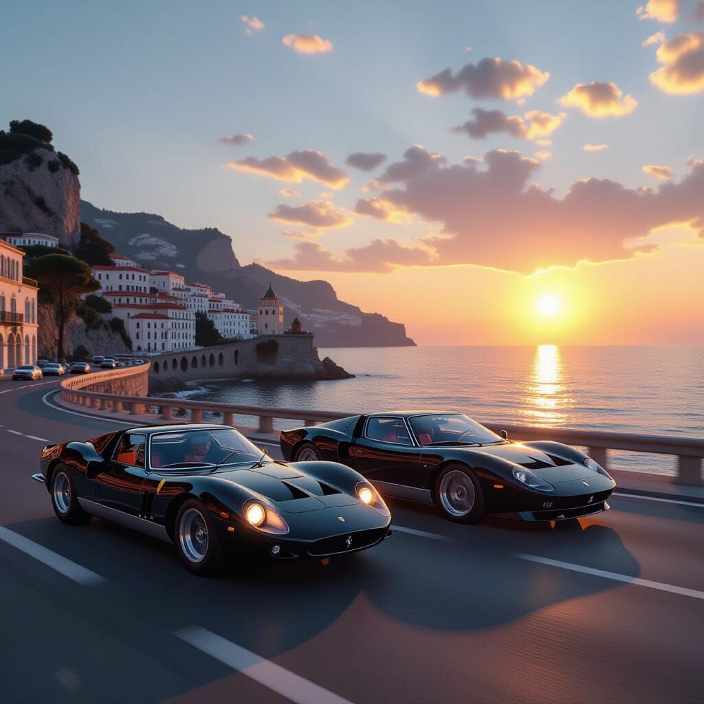 Italian Gran Turismo Hybrid on the Amalfi Coast