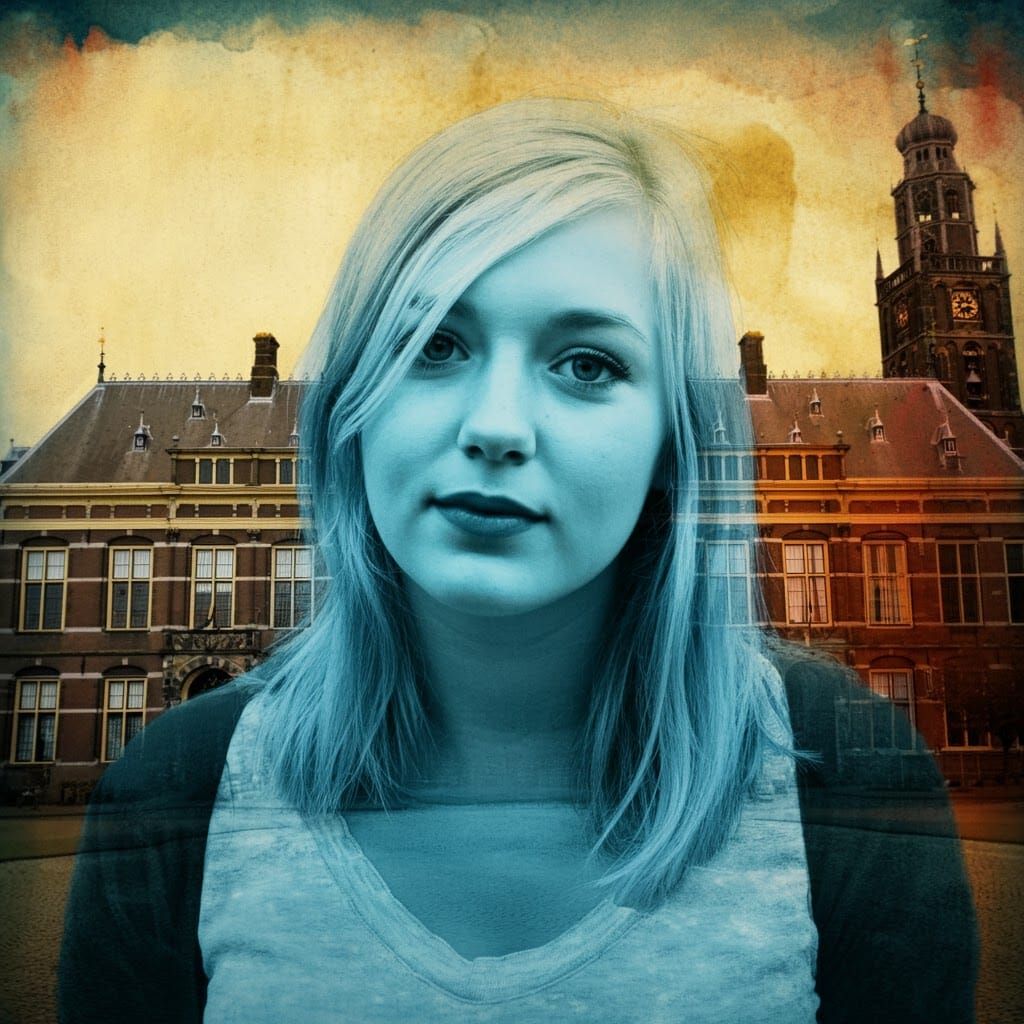 Young Dutch Woman Studying in Leiden