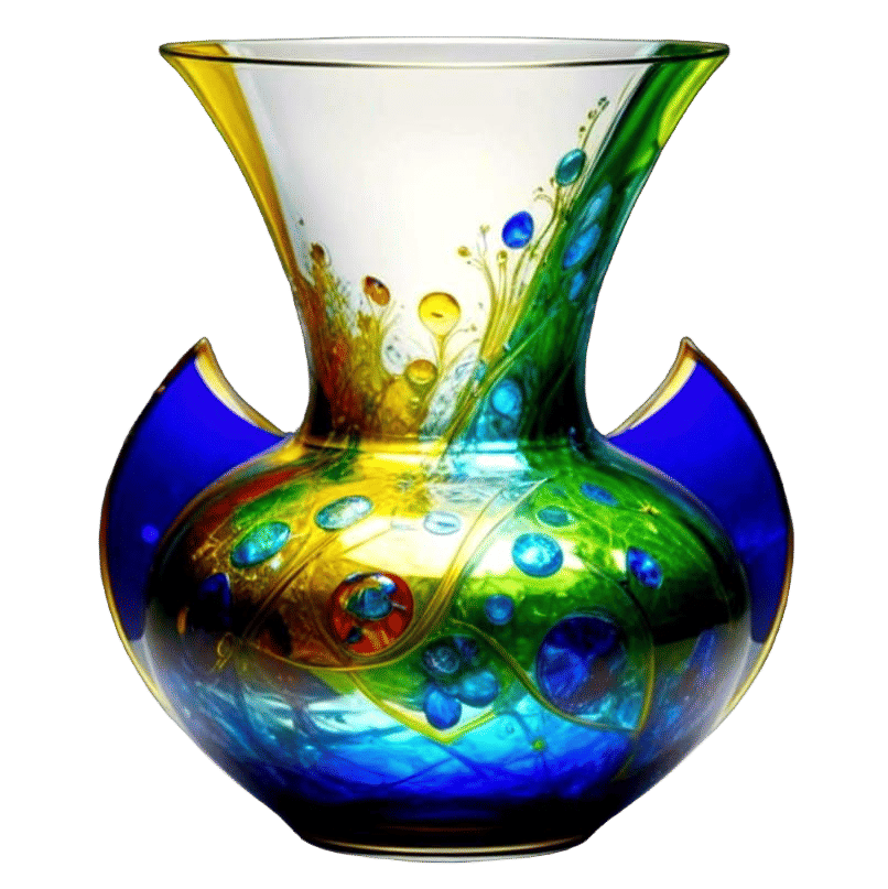 Hyperrealistic Glass Vase Masterpiece