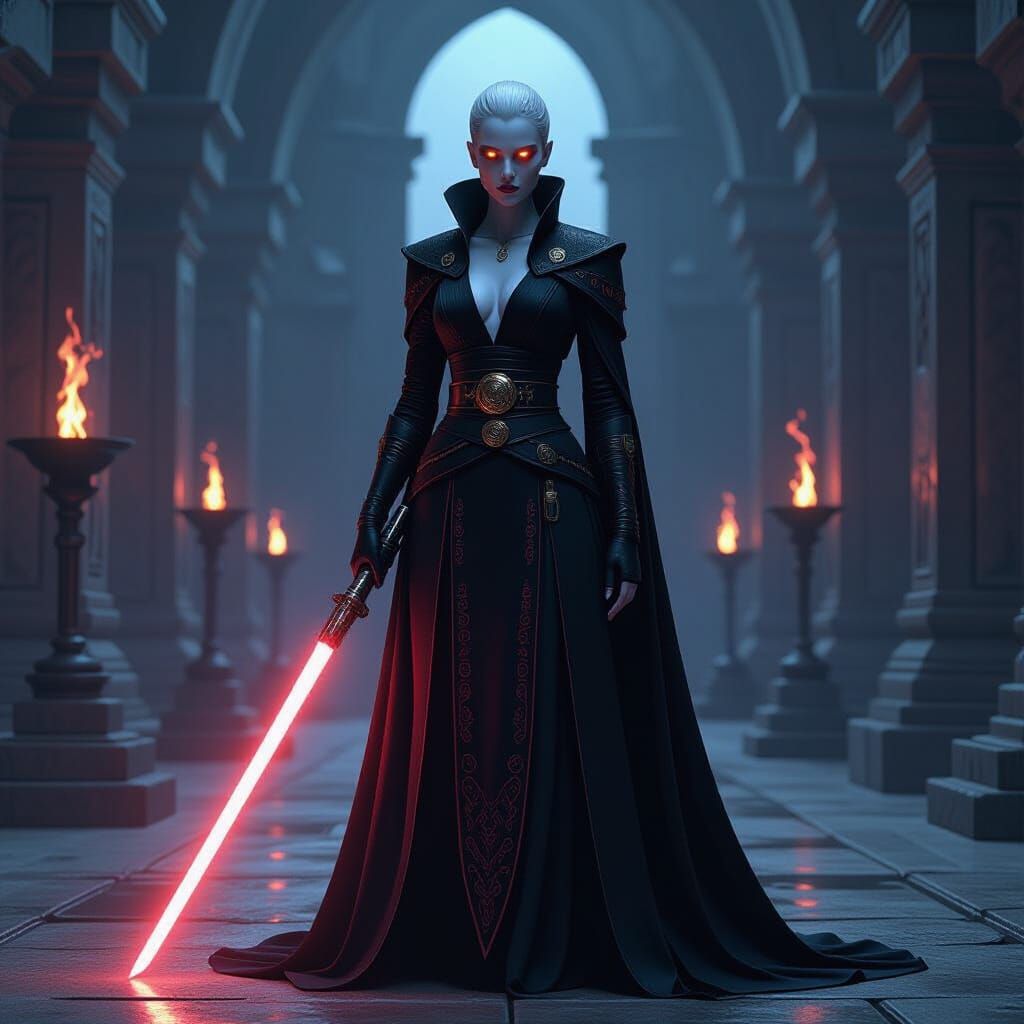 Lady Synara Zaveth in Sith Temple Chamber