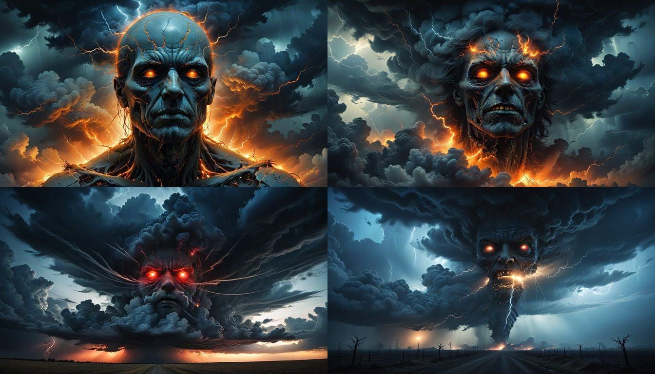 Ethereal Sky Formations Evoke Malevolent Presence