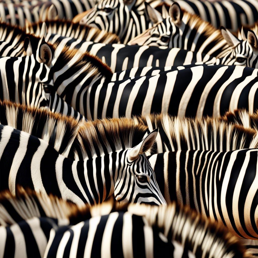 Stunning Photorealistic Zebra Herd in 8k