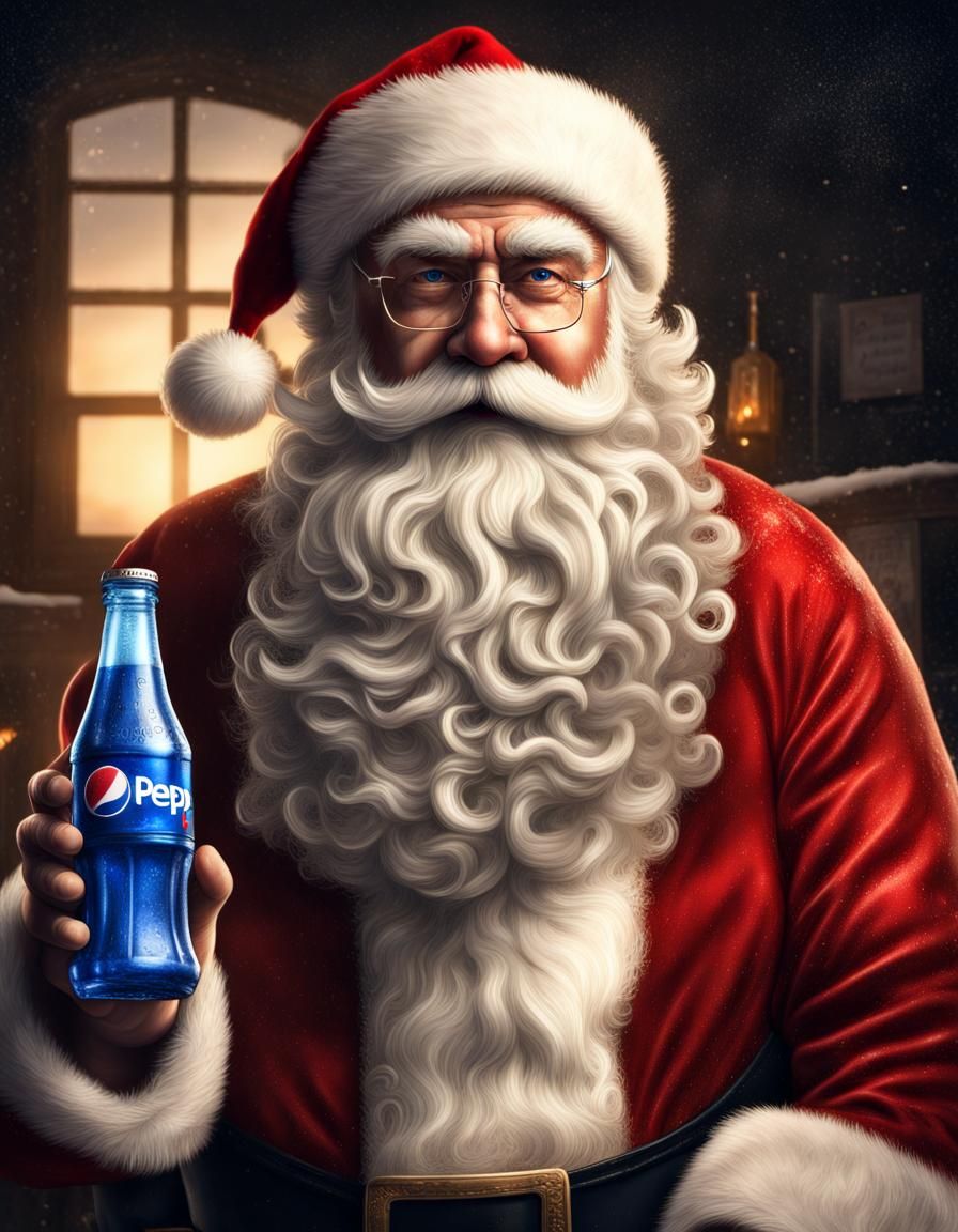 Santa passed the Pepsi Challenge.
