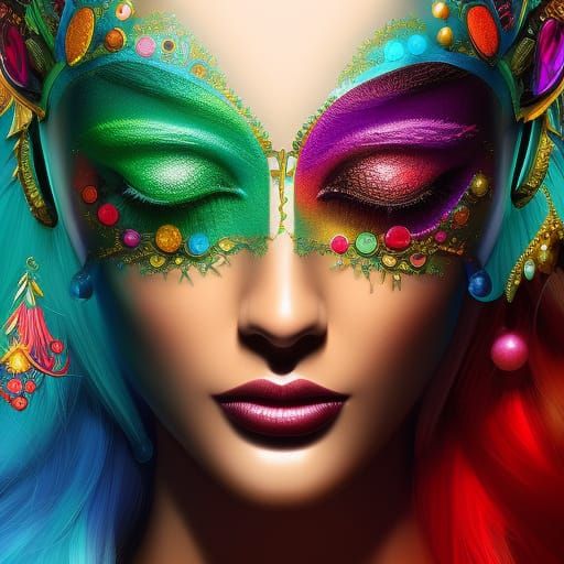 Colorful Bubbles in Floating World Illustration