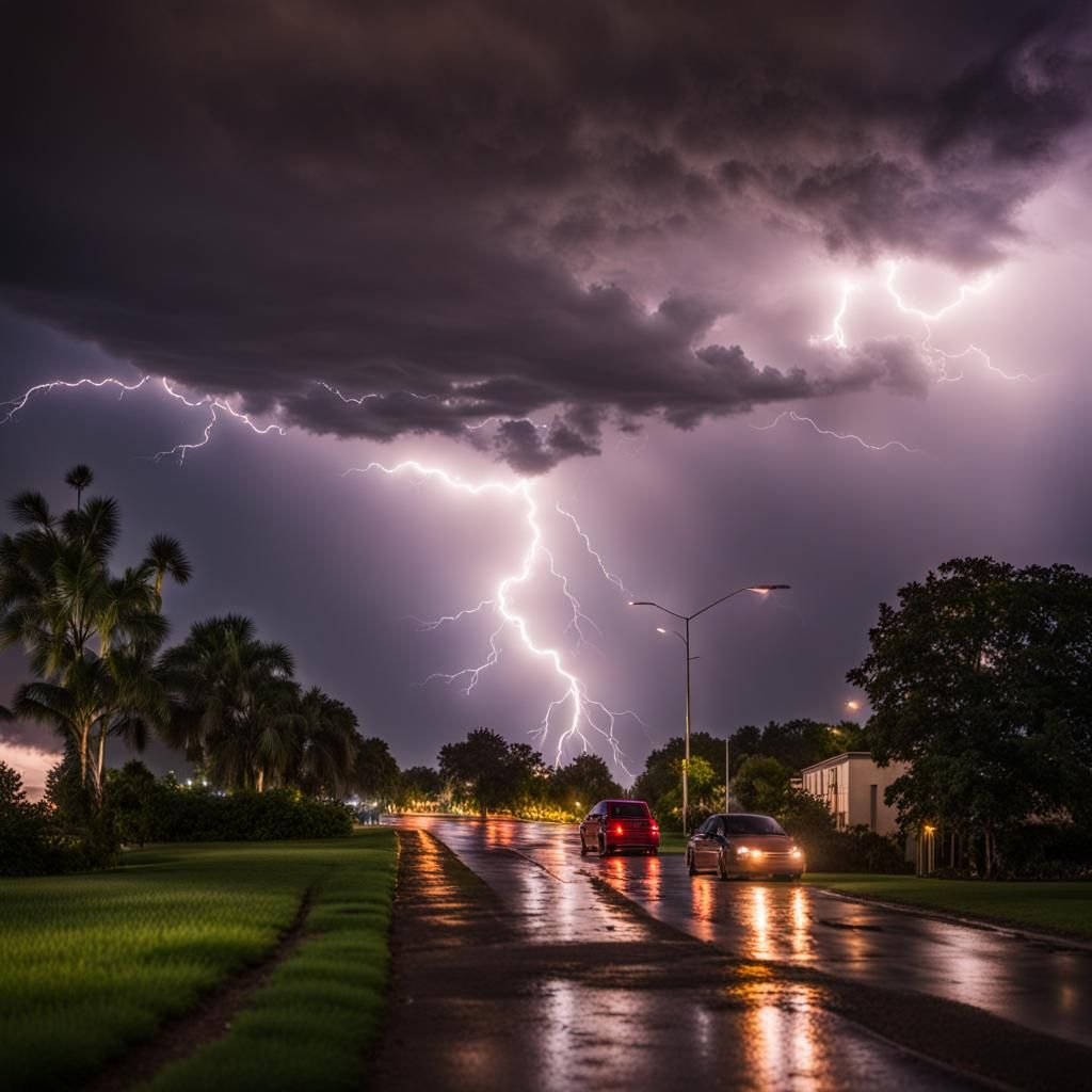 Dramatic Thunderstorm Captured with Professional Photography