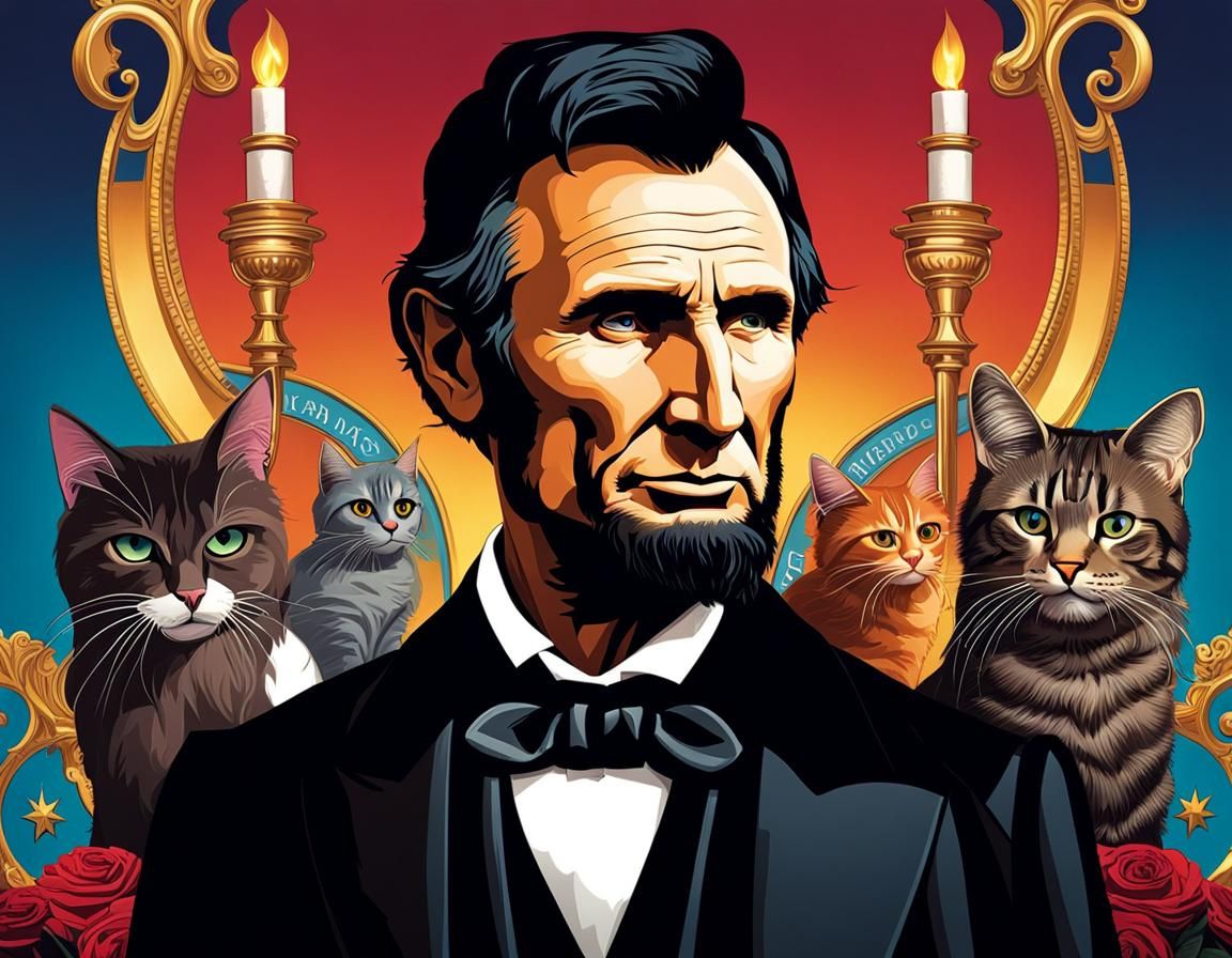 Liam Neeson as Abraham Lincoln, Crazy Cat Lady