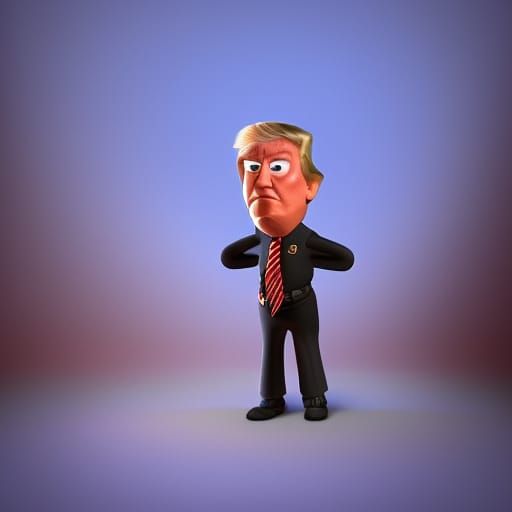 Trump as Pixar-Style 3D Digital Art