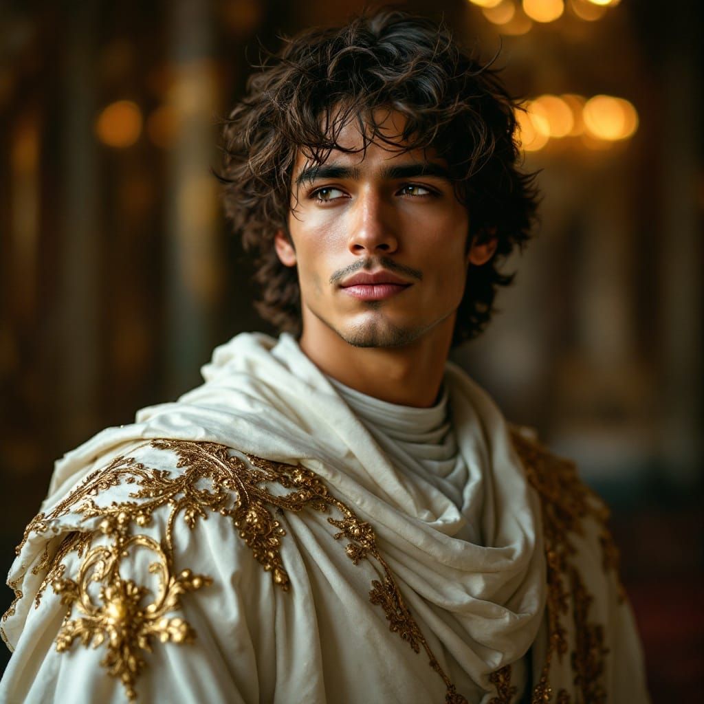 Handsome Latino Prince in Renaissance Splendor
