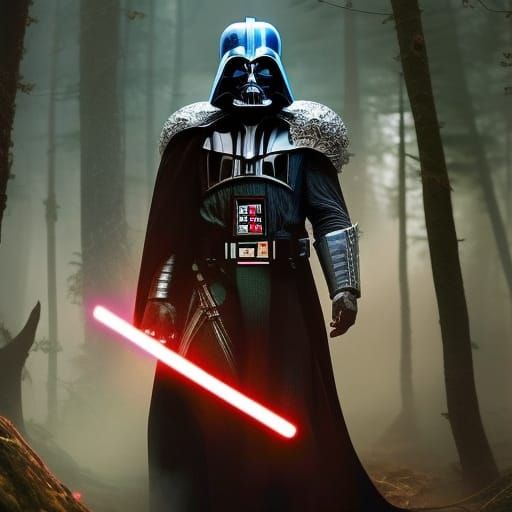 Armored Yeti Portrait in Jungle, Digital Fantasy Art