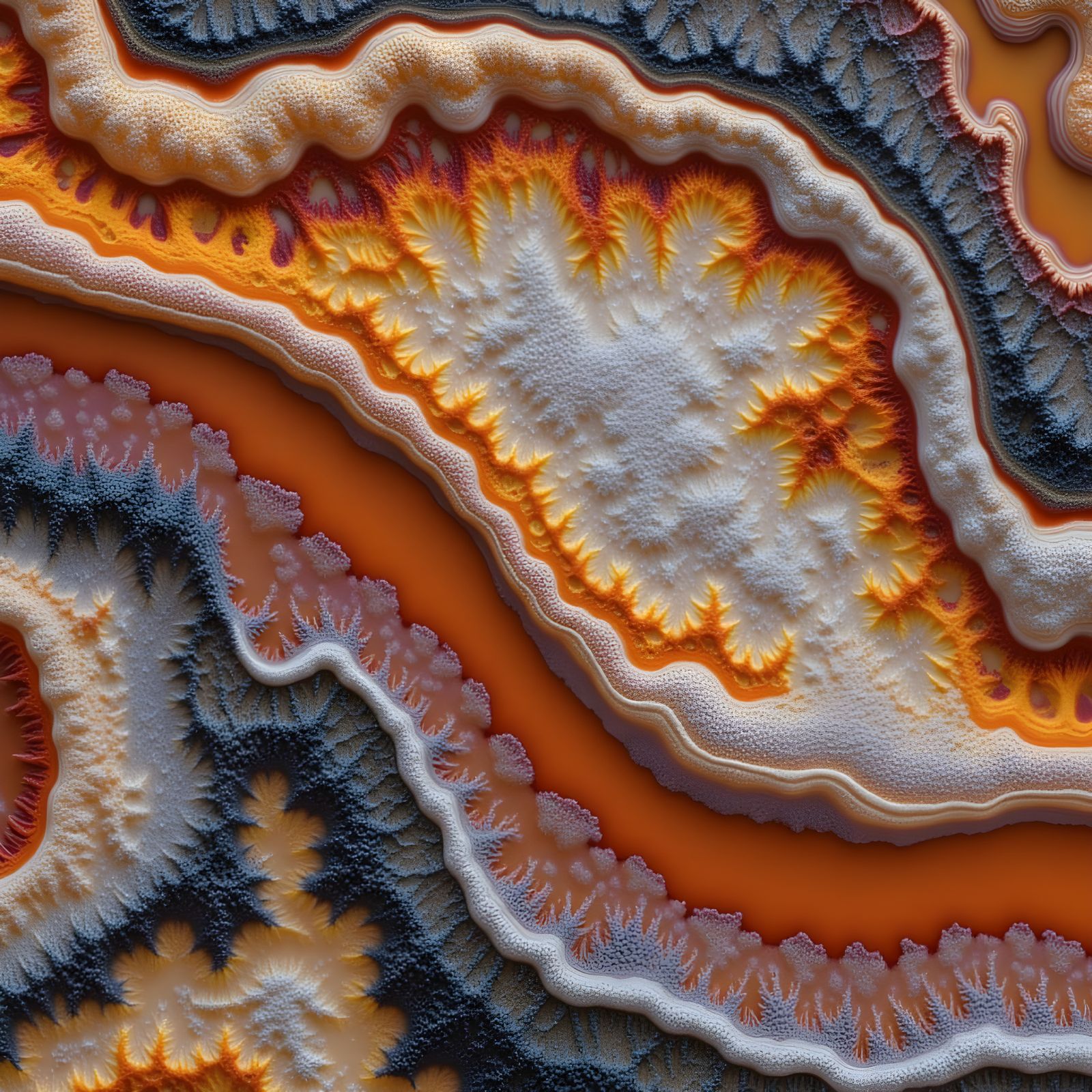 Complex agate evolution
