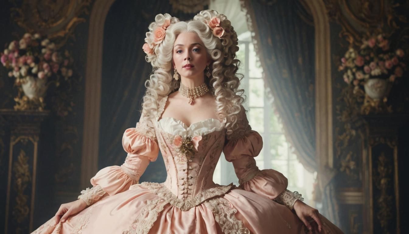 Rococo Countess in Versailles Garden