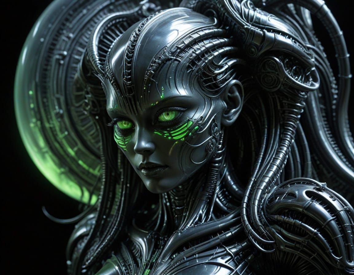 Gigeresque Aurora Landscape in Telephoto Beauty