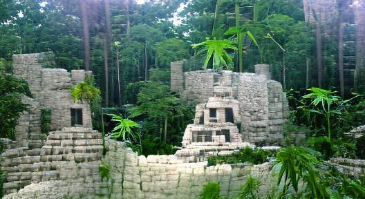 Mayan temple in the jungle
