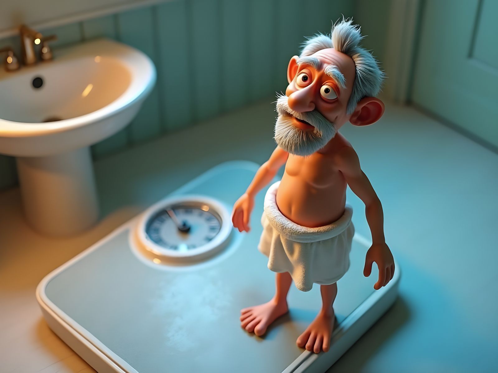 Claymation Man on Giant Scale