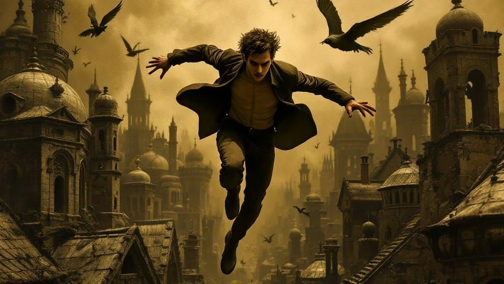 The Man Who Couldn't Fly in Haunting German Expressionism St...