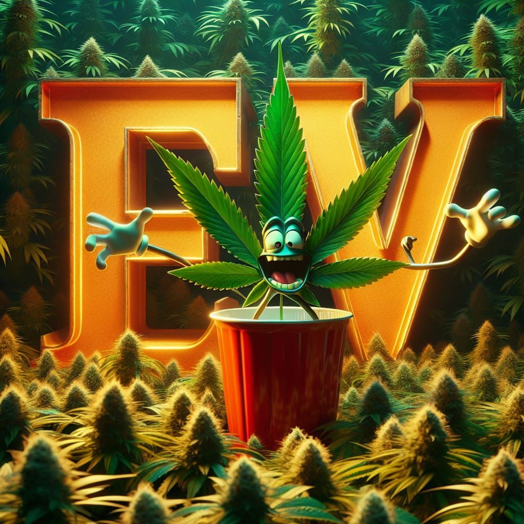 Cannabis Leaf Emerges in Digital Matte Painting