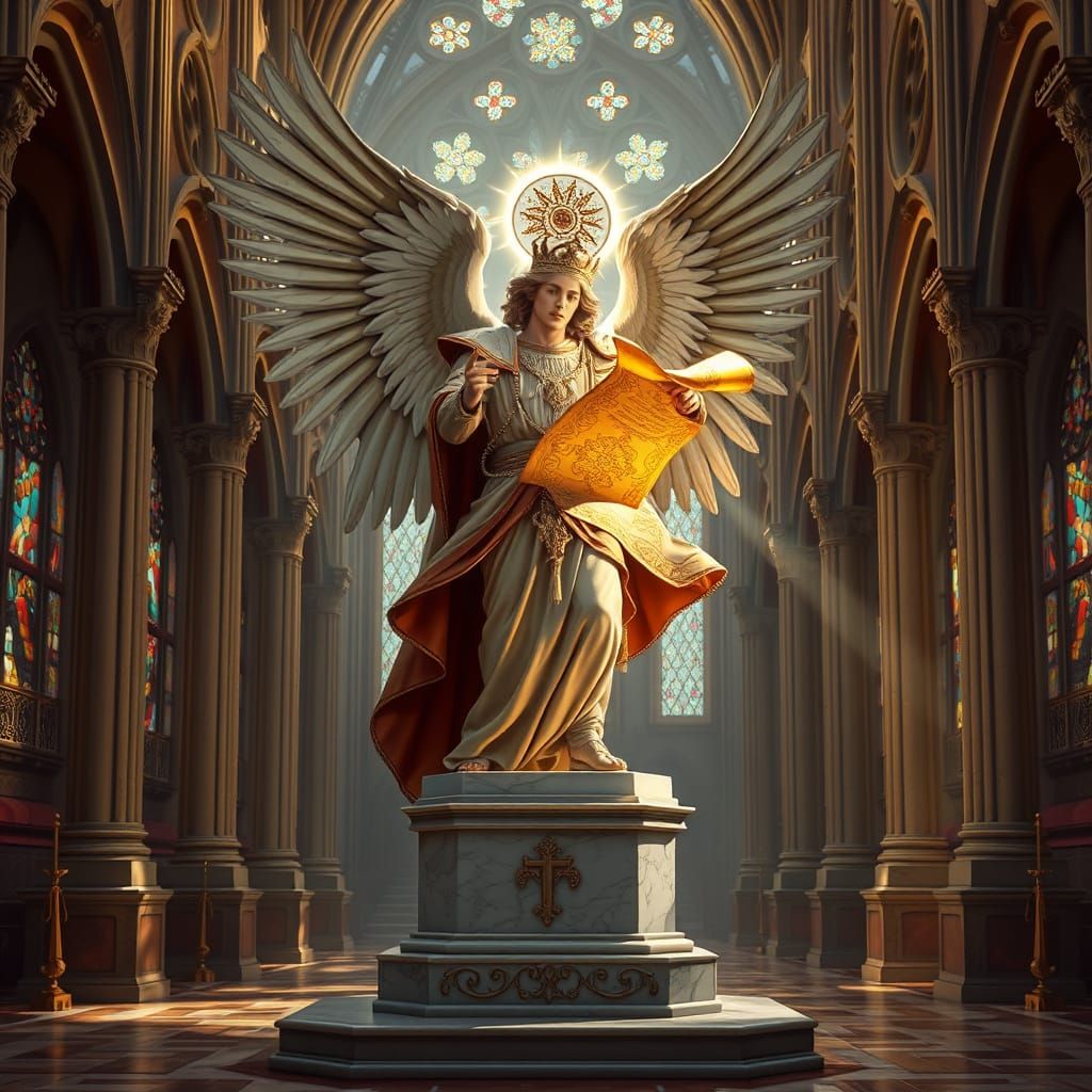 Regal Archangel in Divine Illumination