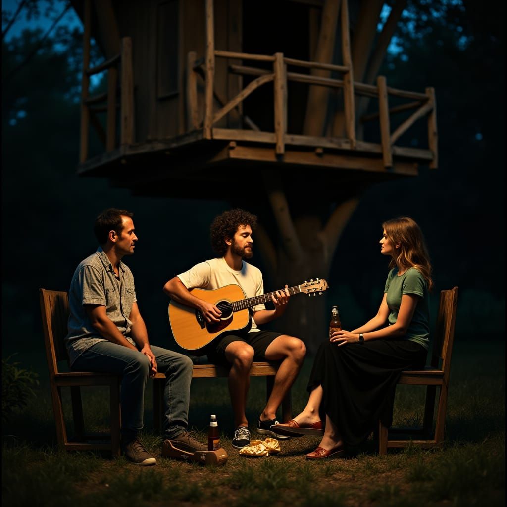 Soulful Serenade Under Starry Skies