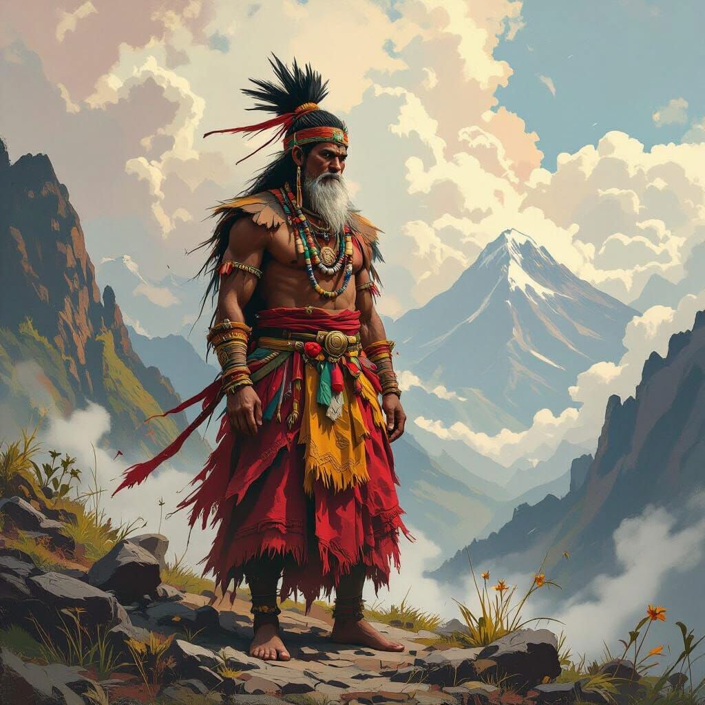 Kolyog: Filipino God of Earthquakes in Fantasy Art Style