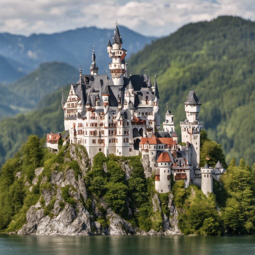 Miniature German castle in Bavaria