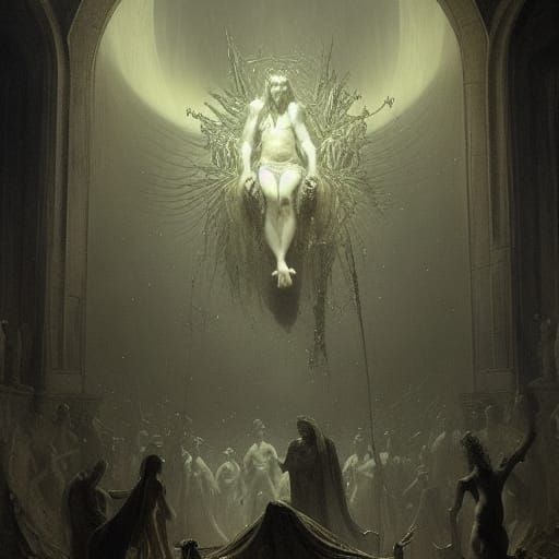 Nightmarish Ritual Inspired by Gustave Doré