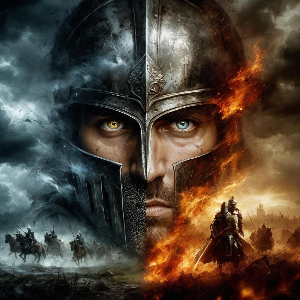 Legendary Knight's Face Blends into Battlefield