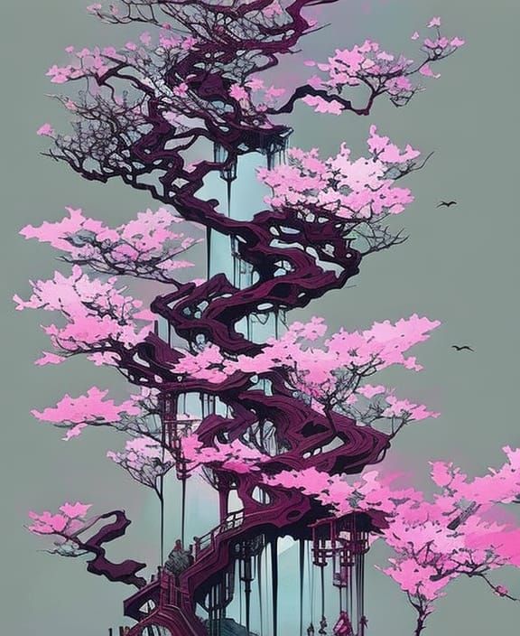 blooming cherry blossoms