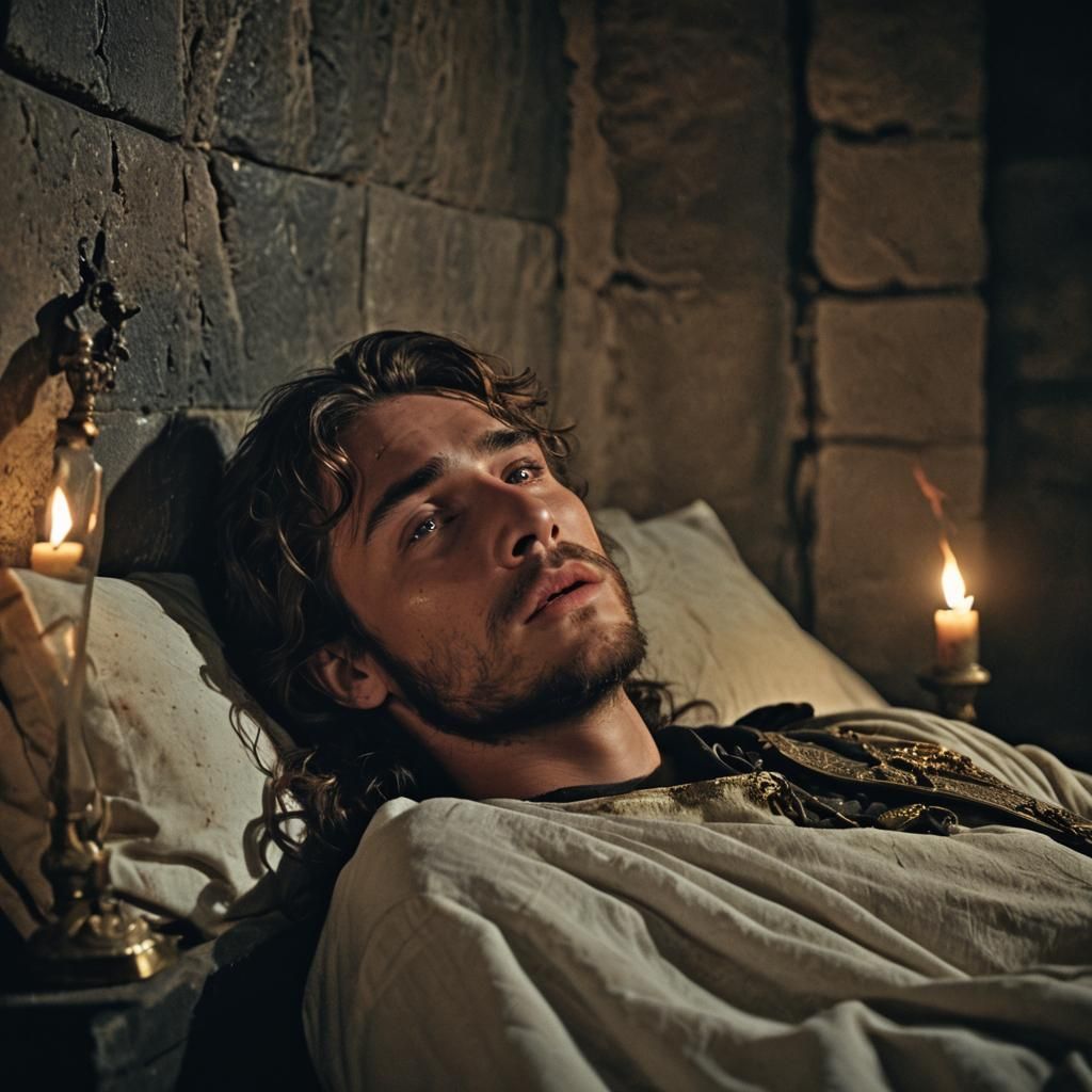 Romeo and Juliet's Tomb: A Cinematic Film Still