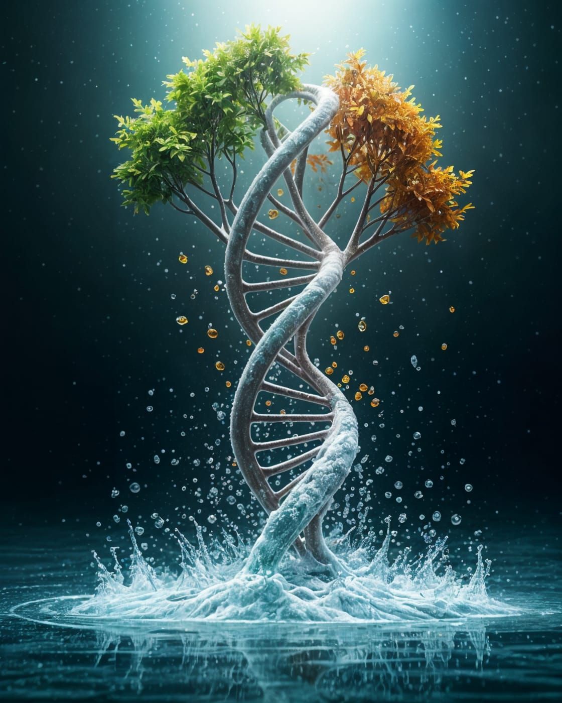 DNA Tree of Life: Detailed Matte Painting