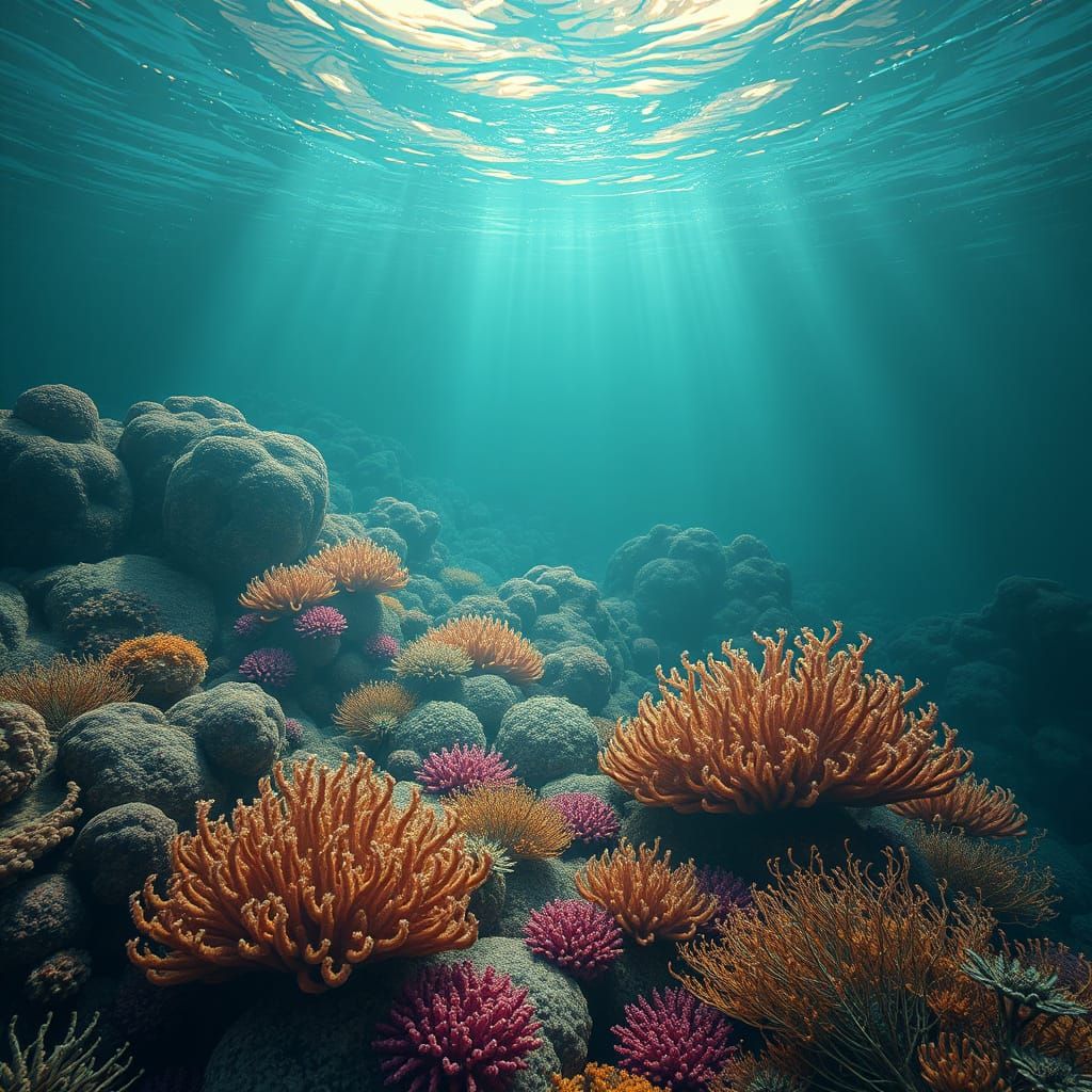 Mystic Ocean Seascapes in Surreal Style