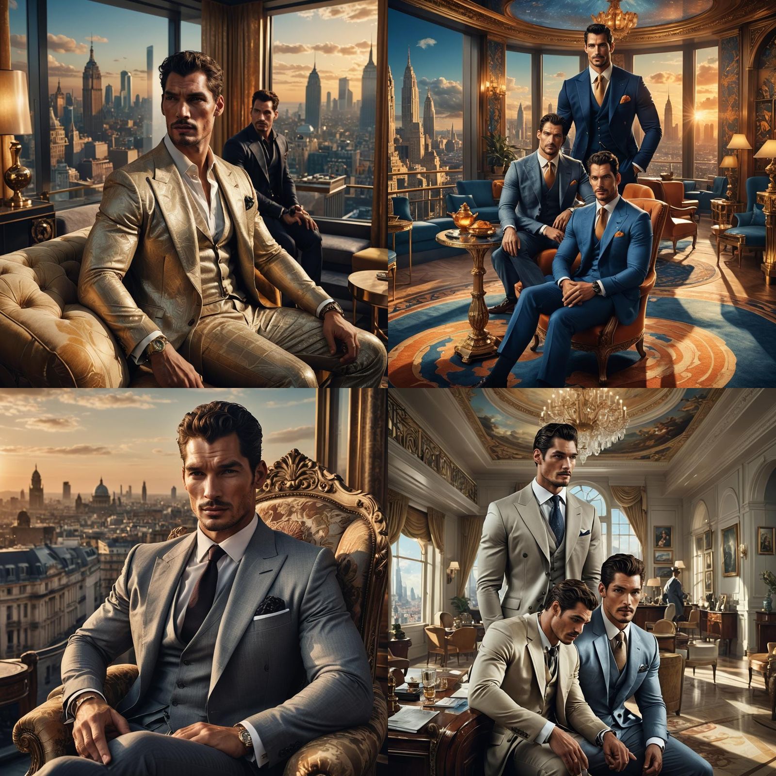 Arrogant Models in Penthouse: Matte Painting