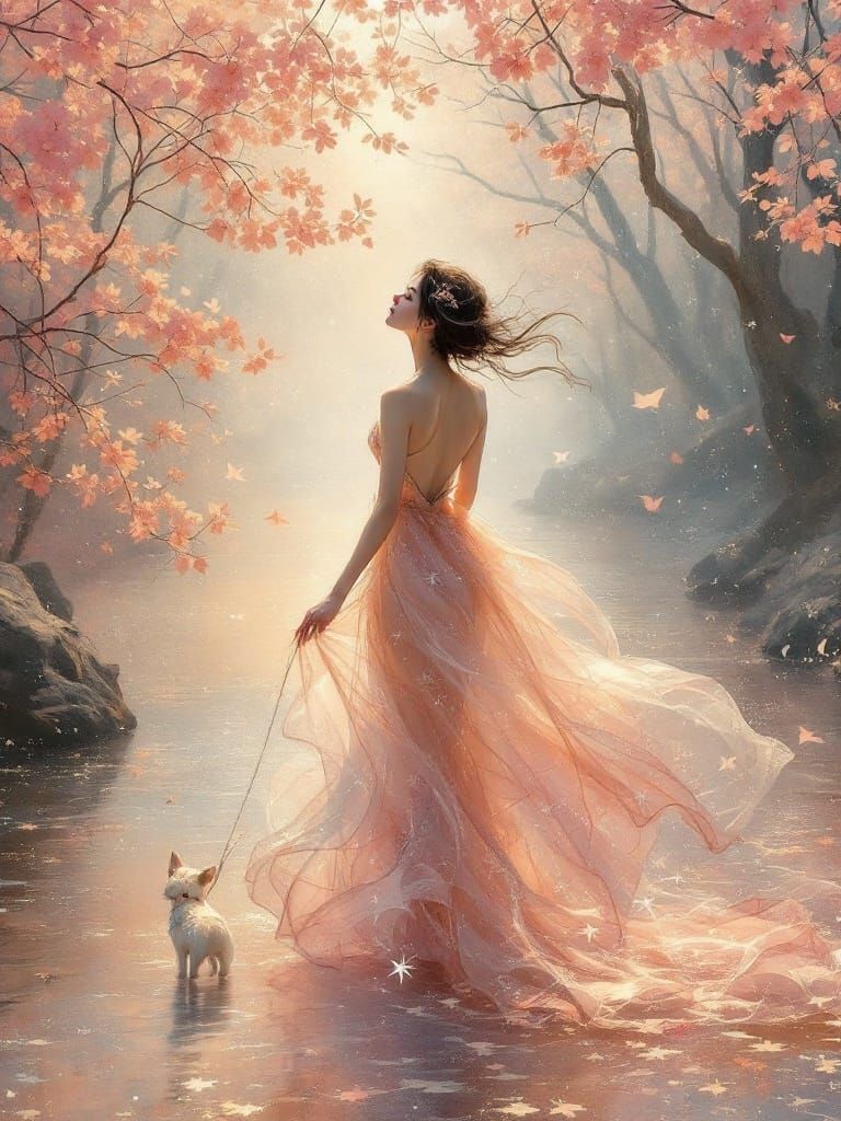 Ethereal Blossom Dreamscape in Soft Focus