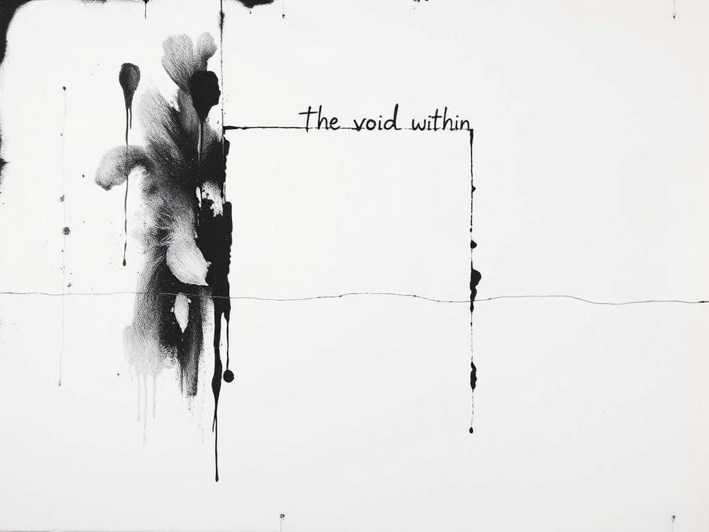 Minimalist Void in Black and White