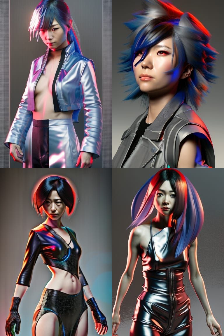 Anime Portrait of Japanese Actress as Game Character