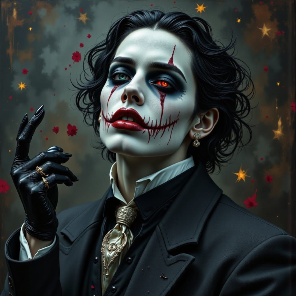 Abstract Geometric Impression of Jekyll and Hyde