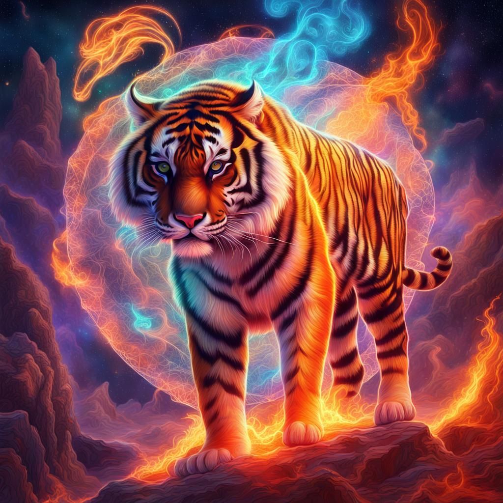 Fiery Tiger Terrorizes a Magical Kingdom