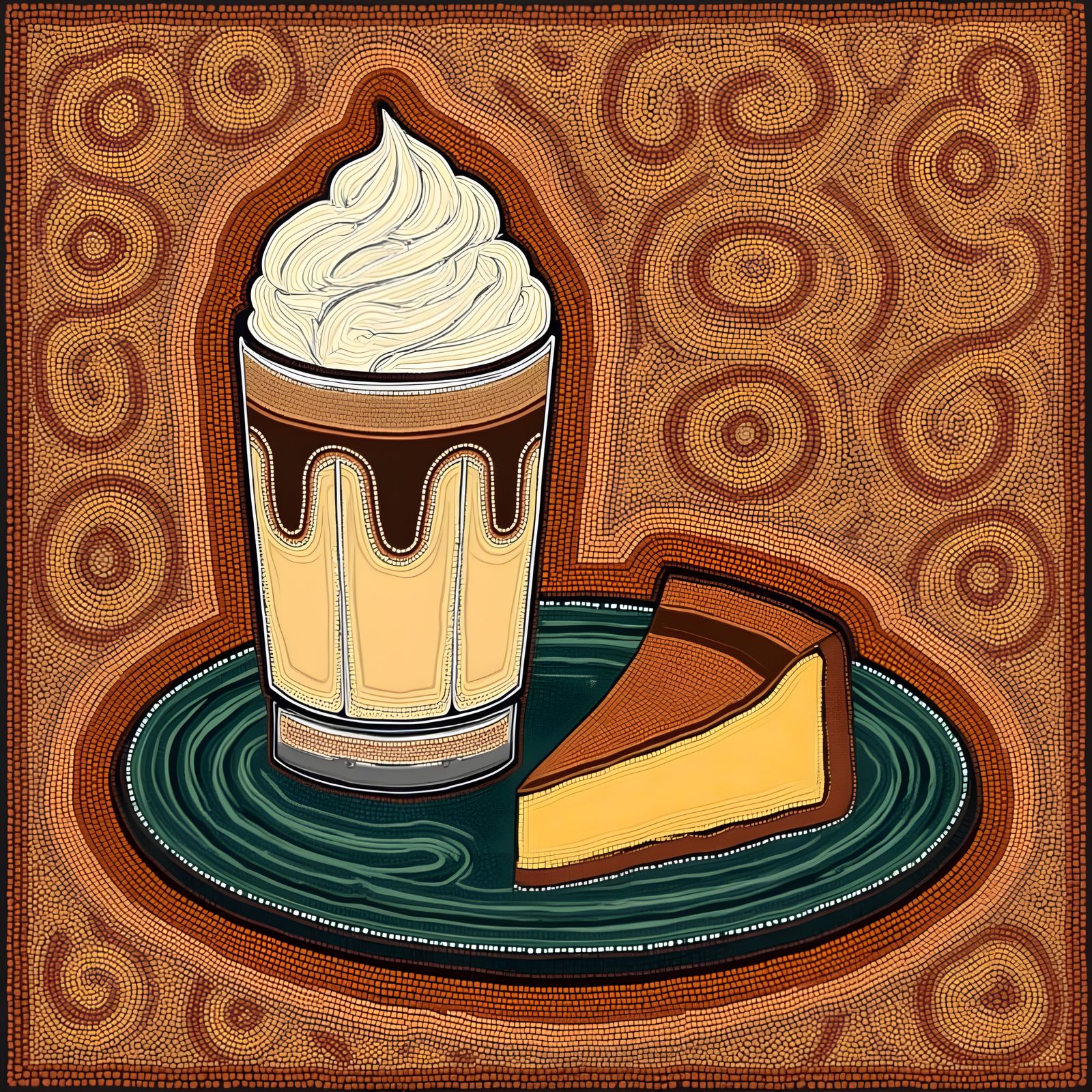 Cheesecake and Frappe make me happ-ay