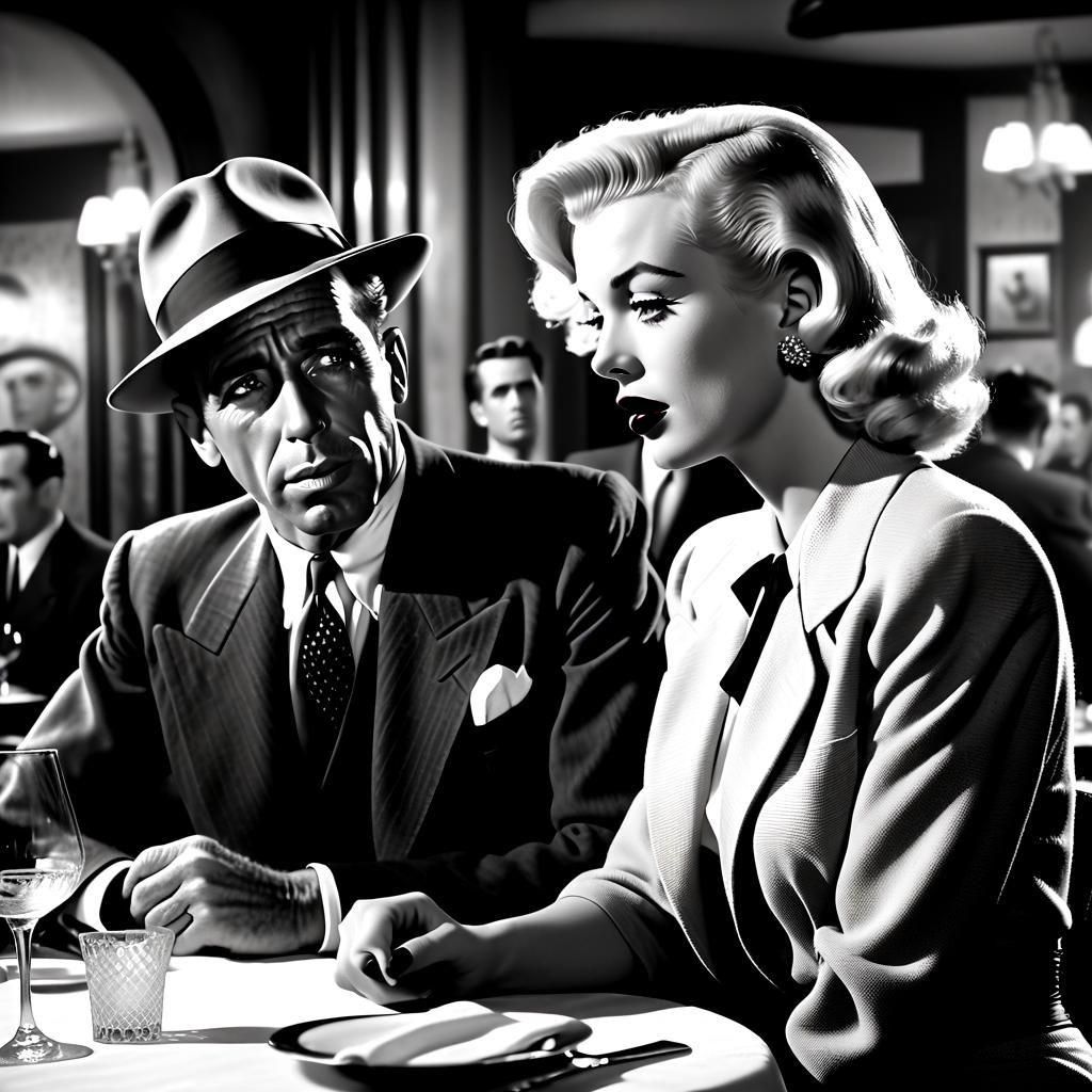 Marilyn Monroe in Film Noir Style