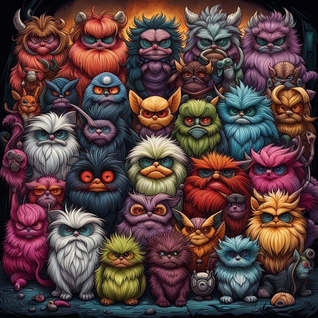 Sinister Furby with Intricate Details