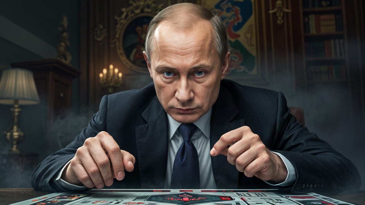 Putin playing monopoly