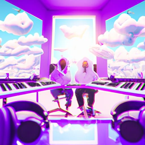 Heavenly Recording Studio in the Clouds