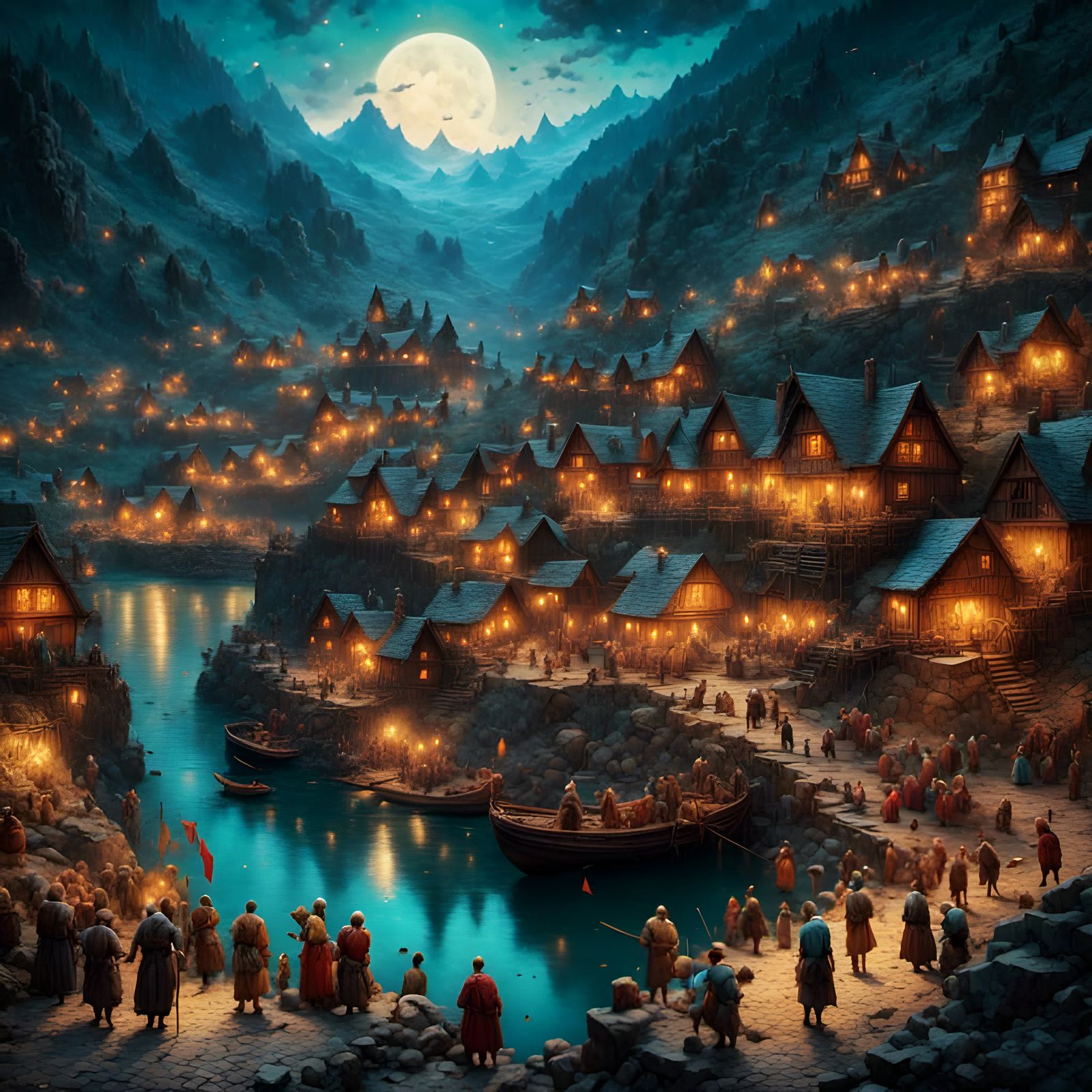 Epic Battle Scene Inspired by Bruegel