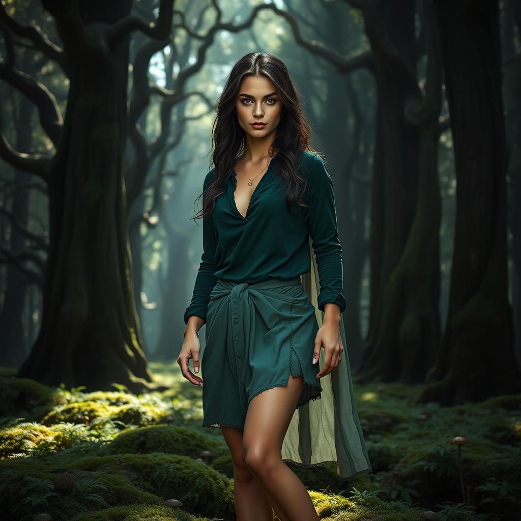 Enchanting Tracker Eliara in the Dark Forest