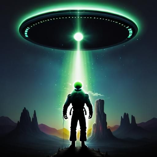 Trippy Alien Abduction Illusion