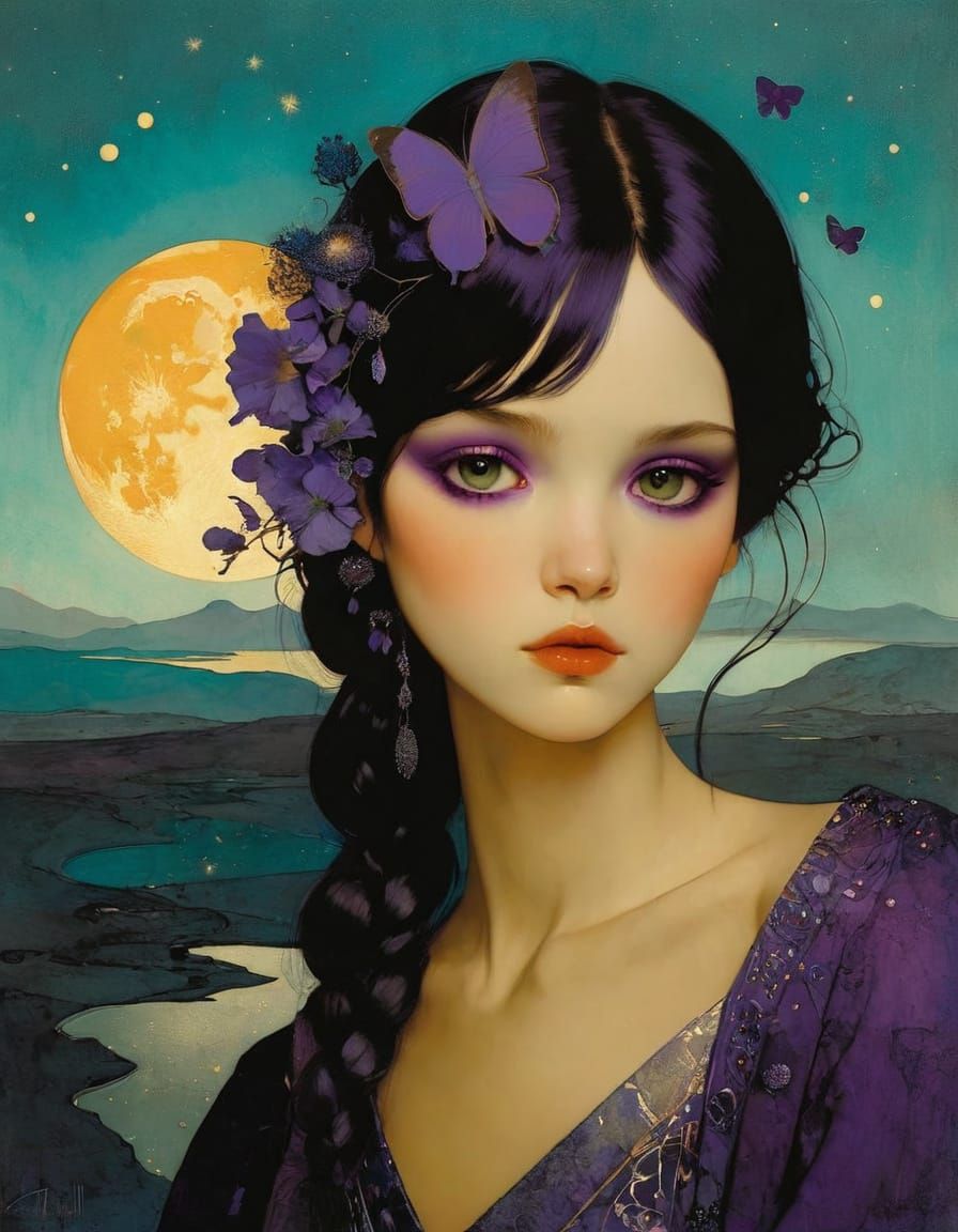 Baby Purple Inspired by Fantasy Artists