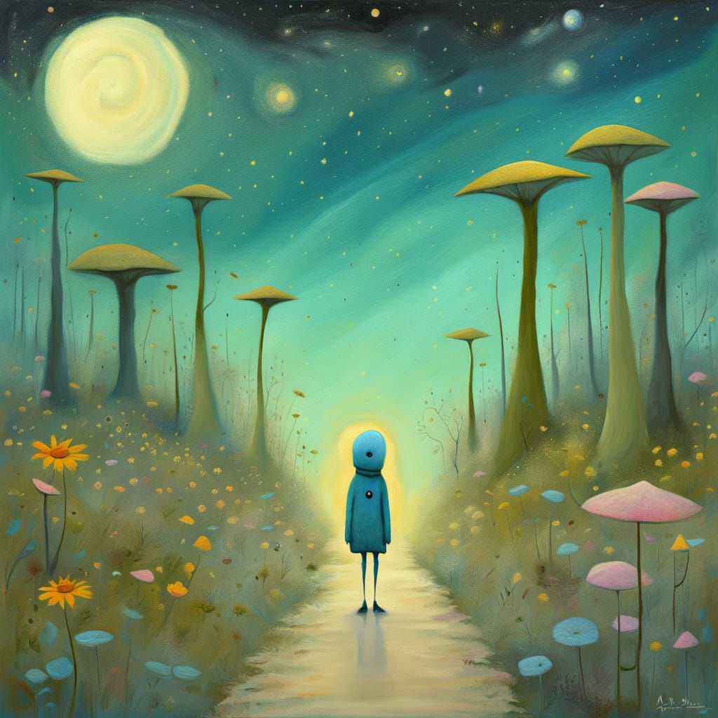 Cosmic Whimsy in Dreamlike Proportions