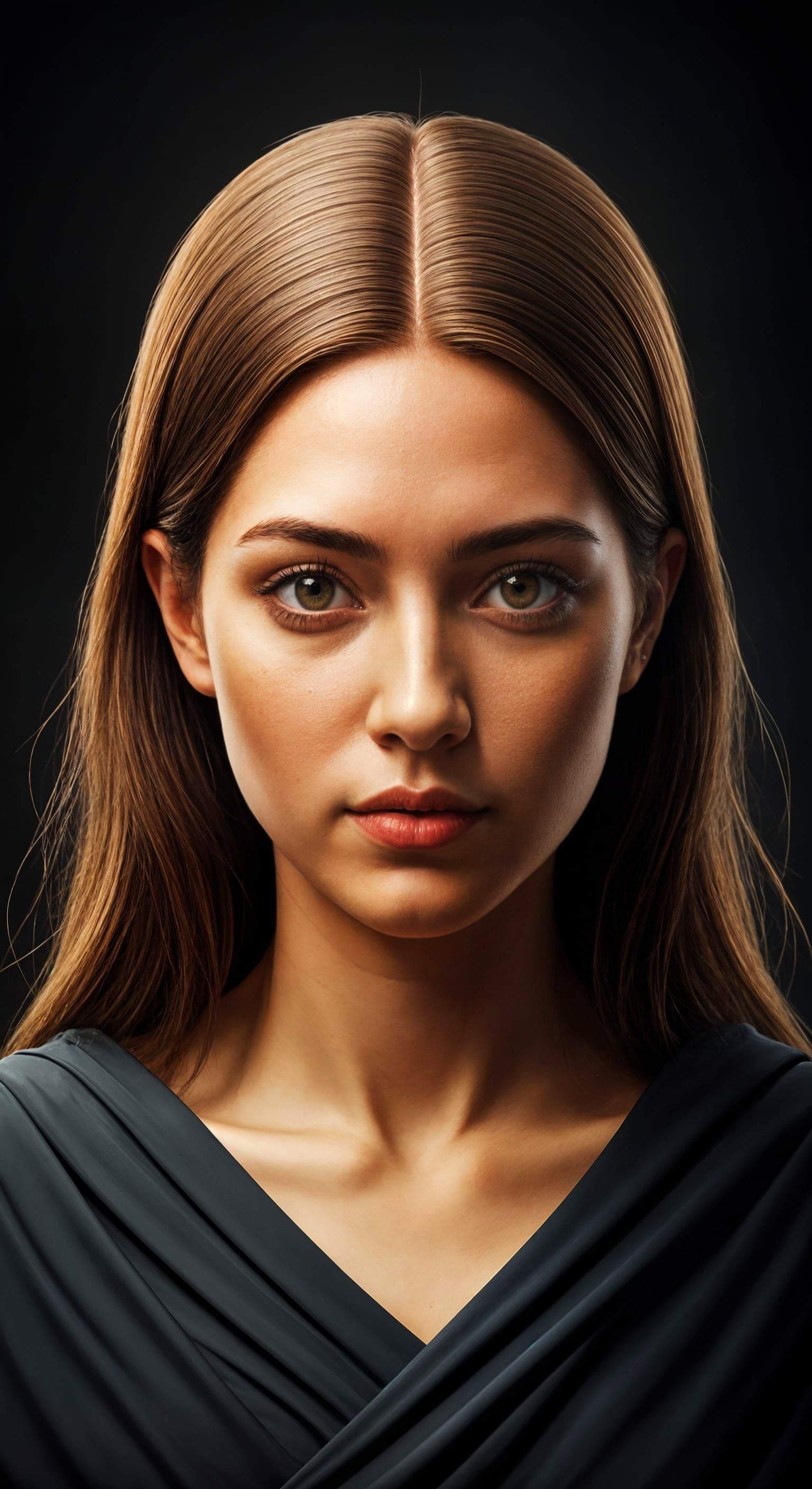 Cubist Portrait of Femininity in Acrylics