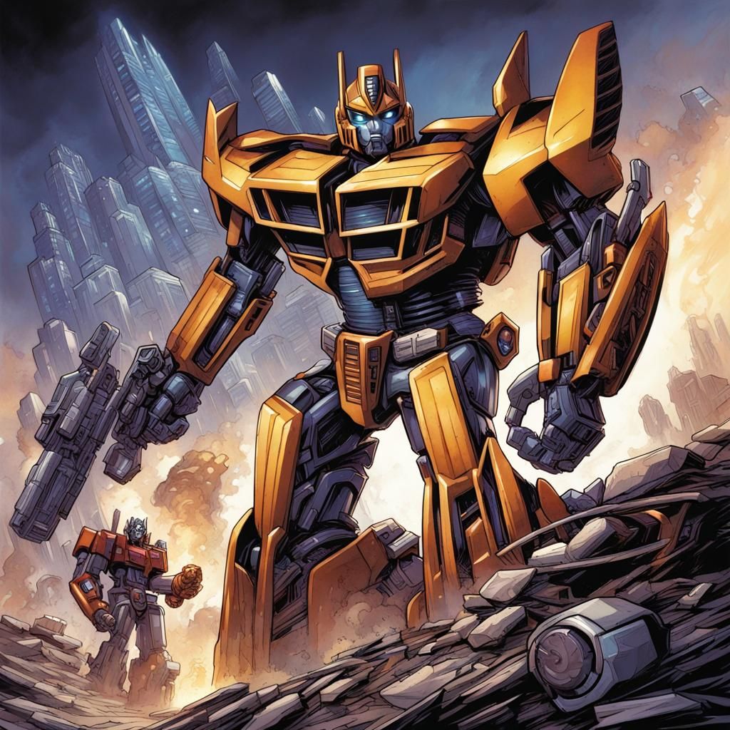 Transformers Comic Book Art by Brooks and Mumford
